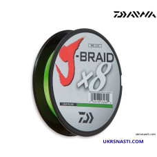 Шнур DAIWA J-Braid X8 размотка 300 м цвет салатовый